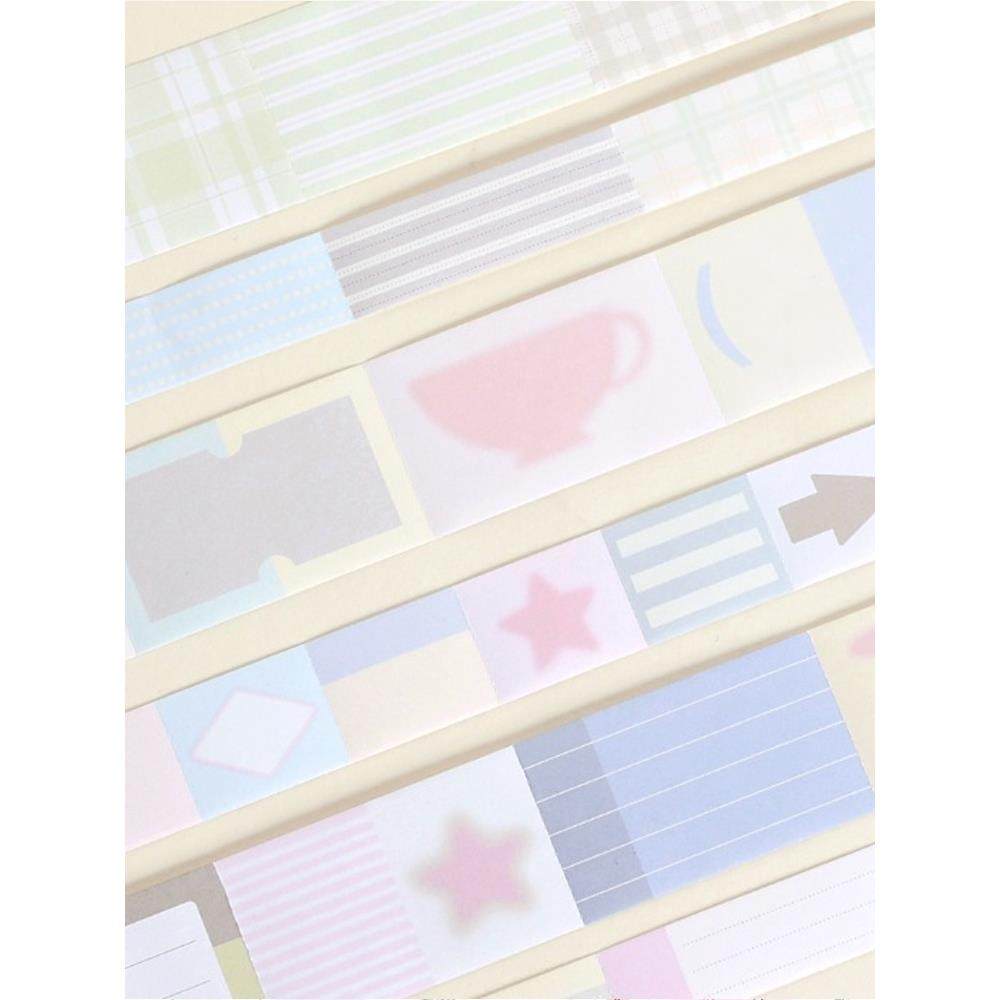 韩国wannathis小清新可写字装饰卷状备忘贴纸手账素材标签贴套装