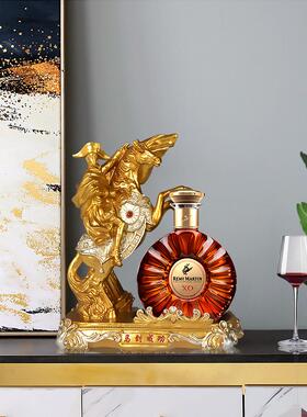 拿破仑 xo洋酒架酒柜装饰品摆件高档创意客厅简约现代人头马酒架