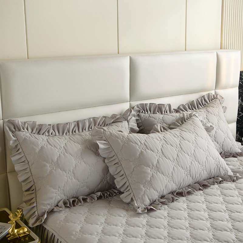 高级灰夹棉床裙高档床围裙全包围床笠床罩款A类非全棉床单带裙边,床上用品,床笠,淘宝优惠券,粉丝福利购,淘宝优惠卷