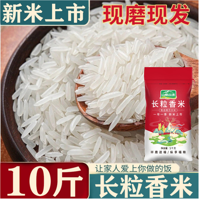 长粒香米10斤新米籼米猫牙米丝苗米煲仔饭大米软糯现磨现发