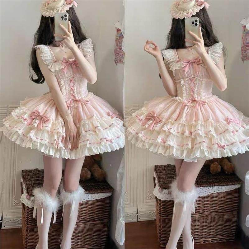 小芙蝶心动玩偶原创少女学生芭蕾风蛋糕裙连衣裙洋装,模玩/动漫/周边/娃圈三坑/桌游,lolita洛丽塔/软妹装/洋装,淘宝优惠券,粉丝福利购,淘宝优惠卷