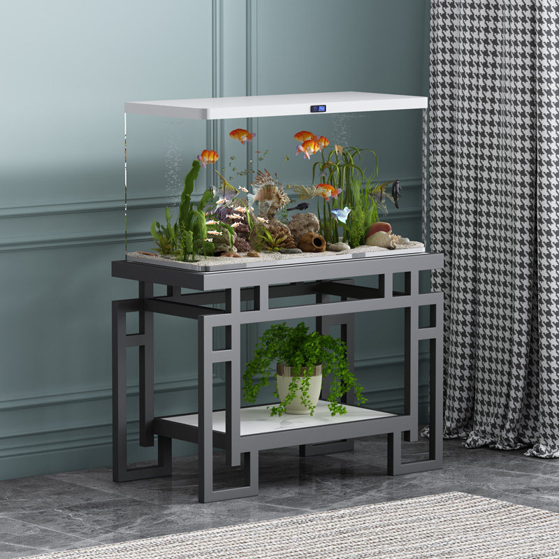鱼缸柜底柜底座柜子鱼缸架子承重金属底架鱼缸桌子客厅龟缸架定做