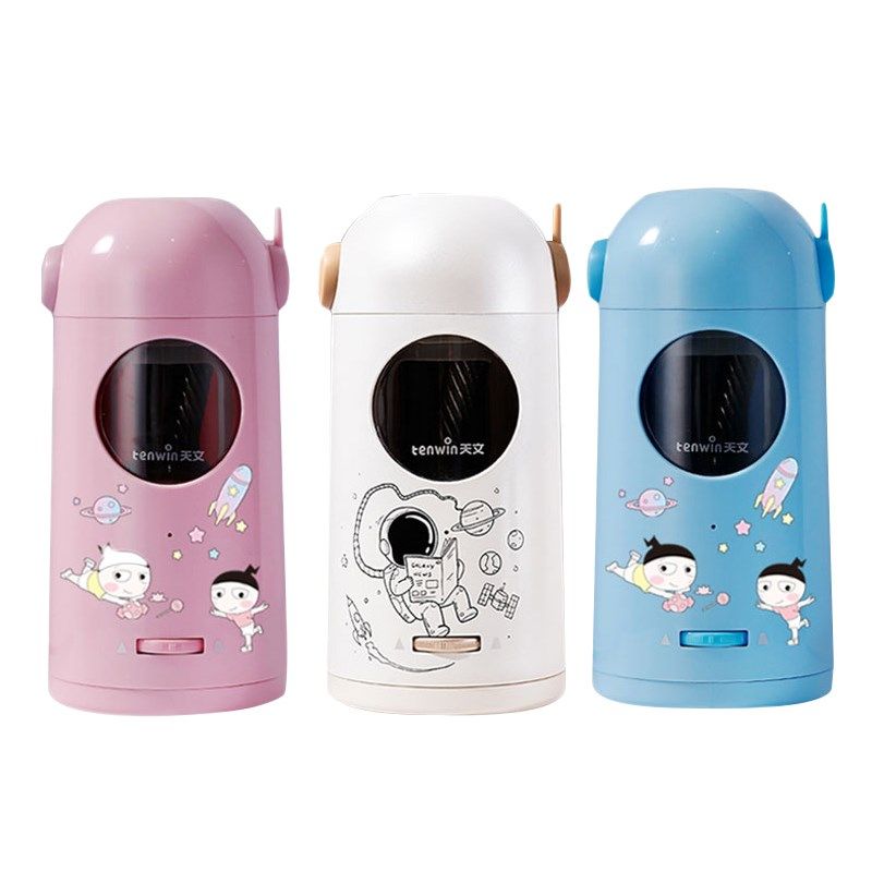 天文8188大口径三角杆全自动削笔器卷笔刀粗芯铅笔转笔刀削笔机小