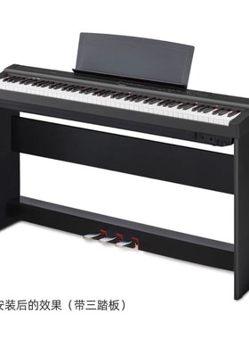 电钢琴木架子家用带延音三踏板P48P125P225P115琴架88键通用支架