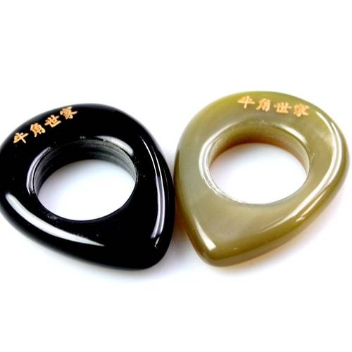 牛角穴位按摩器戒指式点穴器 全身经络脚底按压穴位工具 足疗器