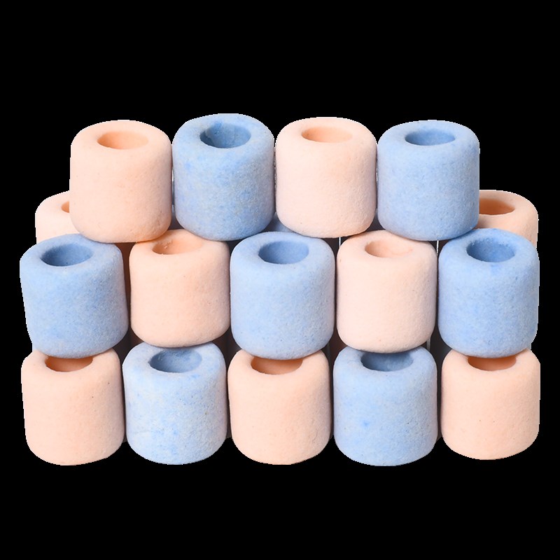 鱼缸滤材双色环细菌屋水族鱼池硝化培菌柱奈米球陶瓷环净水神器