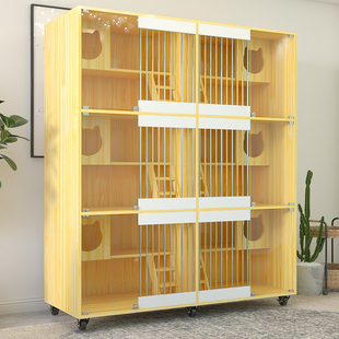 森尼猫柜猫别墅室内环保猫窝三层猫窝超大空间寄养柜繁殖柜展示柜