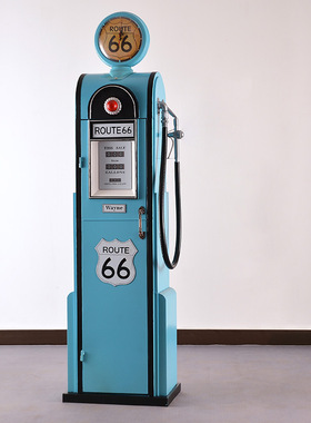 复古加油机模型收纳柜加油站KTV门厅酒吧咖啡厅店铺装饰大摆件