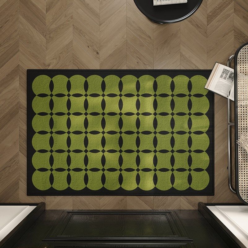 绿色入户门地垫防滑除尘耐脏耐磨地毯玄关大门口进门脚垫复古防滑,居家布艺,入户地垫,淘宝优惠券,粉丝福利购,淘宝优惠卷