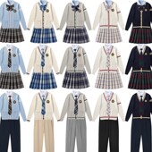 定做LOGO毛衣针织衫 班校园服制服男女情侣小初高大学生礼仪服 套装