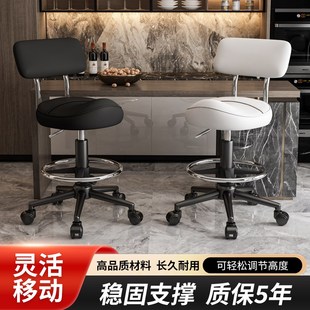 马鞍厨房做饭高脚凳前台坐椅实验室凳子车间工作凳子吧台升降椅子