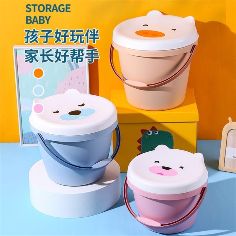 浴桶洗澡手提塑料带盖大号收纳加厚凳可坐水多功能宿舍儿童户外潮