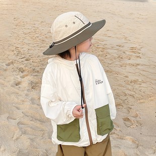 儿童外套宝宝空调服薄款 新款 洋气上衣潮 男童防晒衣2024年夏装 童装