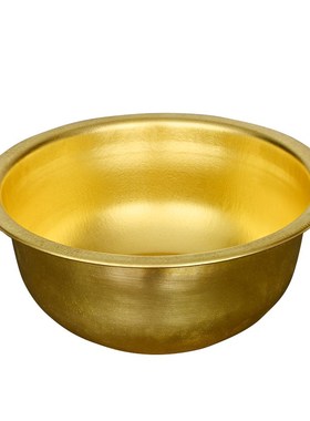 黄铜加厚大铜盆家用婚庆结婚用品陪嫁洗脸盆浴佛盆补充铜元素工艺