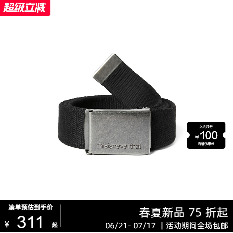 thisisneverthat® Web Belt 25秋冬新品经典Logo腰带男女同款