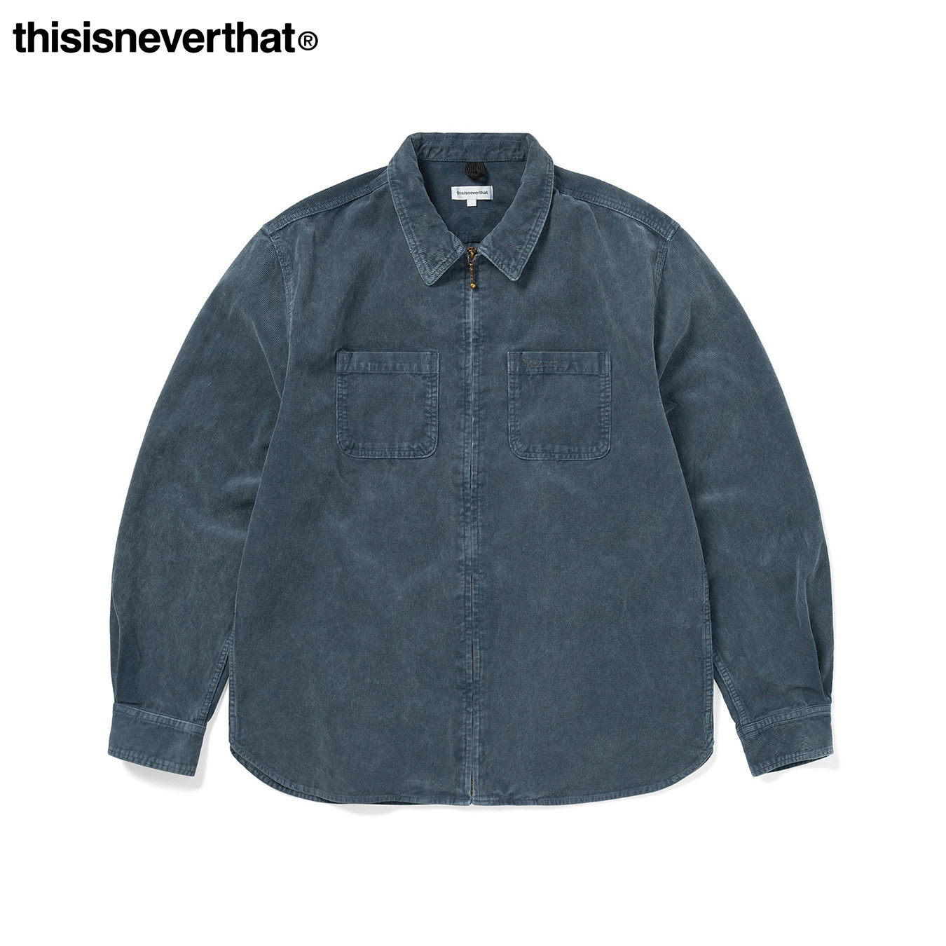 thisisneverthat® Overdyed Corduroy Zip Shirt Khaki 秋冬衬衫