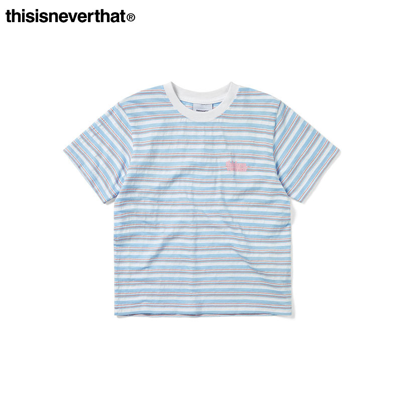 thisisneverthat® Striped W Tee 25夏季新款圆领撞色女式短袖T恤