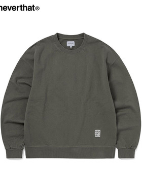 thisisneverthat® TNT Faded Crewneck秋冬新款纯色圆领卫衣