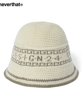 thisisneverthat® Crochet Bucket Hat 秋冬新款字母钩织渔夫帽