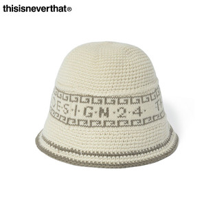 秋冬新款 thisisneverthat® Hat Bucket 字母钩织渔夫帽 Crochet