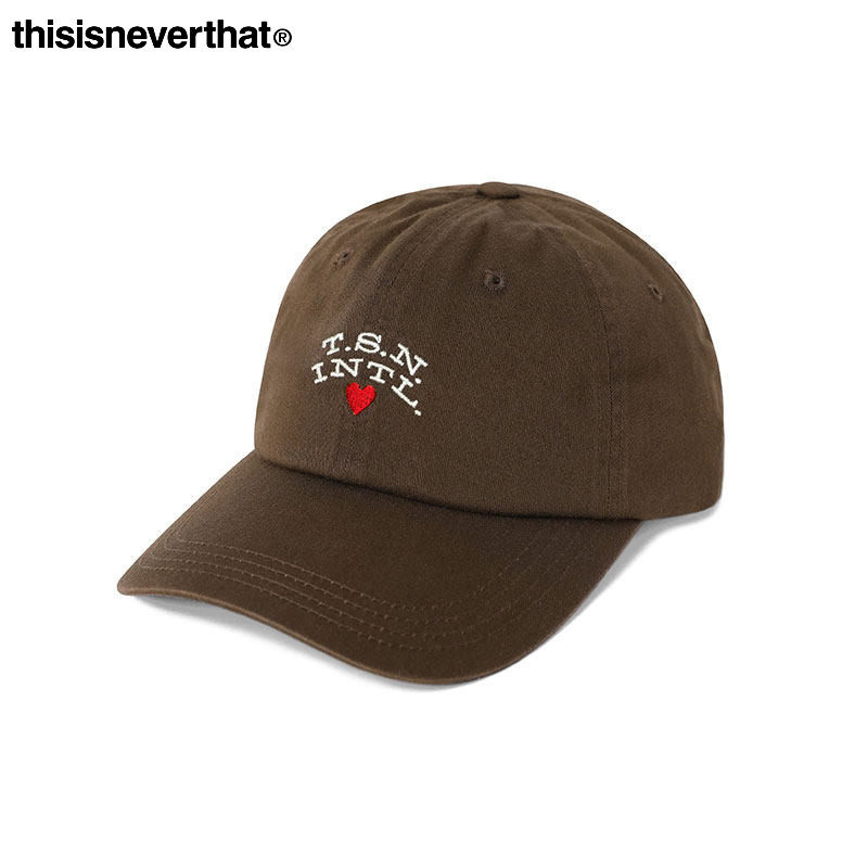 thisisneverthat® TSN Heart Cap秋冬字母纯棉棒球鸭舌帽男女款