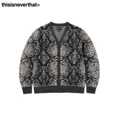 thisisneverthat®Python Jacquard Knit Cardigan 毛衣针织开衫