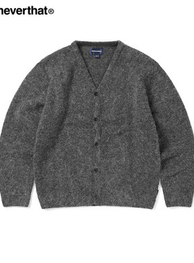 thisisneverthat® Hairy Knit Cardigan 秋冬新款V领开襟外套