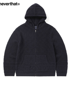 thisisneverthat® Cable Knit Zip Hoodie 秋冬季拉链连帽卫衣