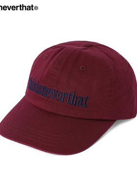 thisisneverthat® Onyx Cap 秋冬新款经典logo字母鸭舌棒球帽