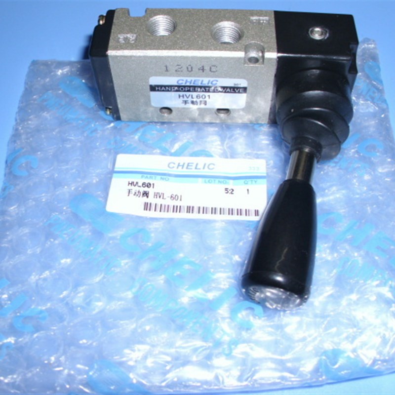 台湾原装气立可CHELIC 手动阀(五口二位)HVL-601 手动阀