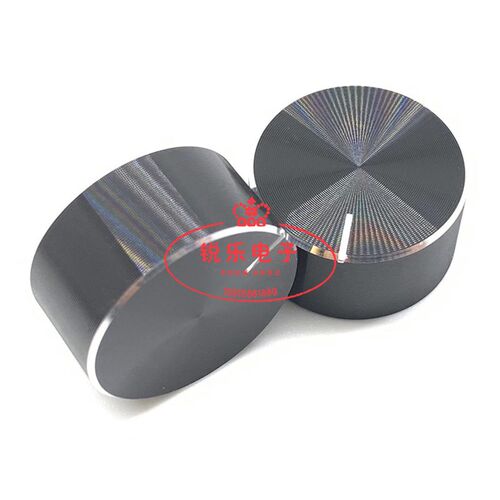 铝旋钮20x10编码电位器6mm半轴电位器音量功放高品质黑铝调节旋钮