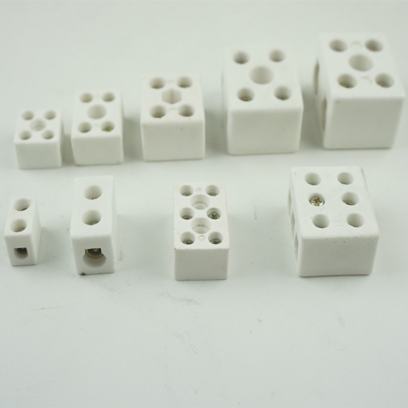 高频陶瓷接线柱 高温瓷接头瓷接线端子接线板 绝缘磁接头中五眼5