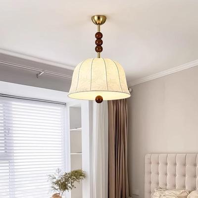 主美复古台吊灯卧527室房间灯南洋风餐厅吧灯式创意布艺民宿公寓