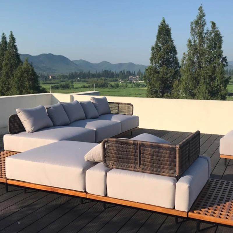 户外藤编沙椅发实木柚木防庭院室露天别859墅样板房防晒水家外具,住宅家具,桌椅套件,淘宝优惠券,粉丝福利购,淘宝优惠卷