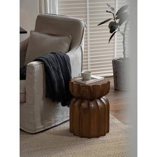 中古风柜创酒意莲花茶几镁泥异形边几民宿店沙发茶几客厅电视池阳