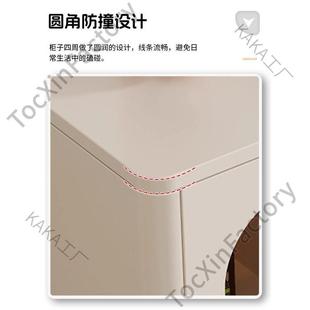 CP2现代简约原木奶油L风餐边柜酒柜客家用VTU靠墙轻储奢玄柜关物