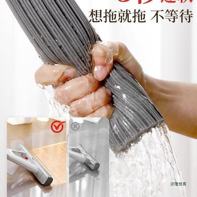 折胶棉拖家用懒对人拖地免228手洗海绵头吸水新2025款一把拖净