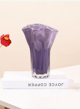 现代简约玻璃花瓶艺术大师系列创意水培容器花插玻璃饰品白菜摆件