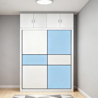 新品现代简约整衣体柜推拉门家用61161租出卧室房组装储物衣柜