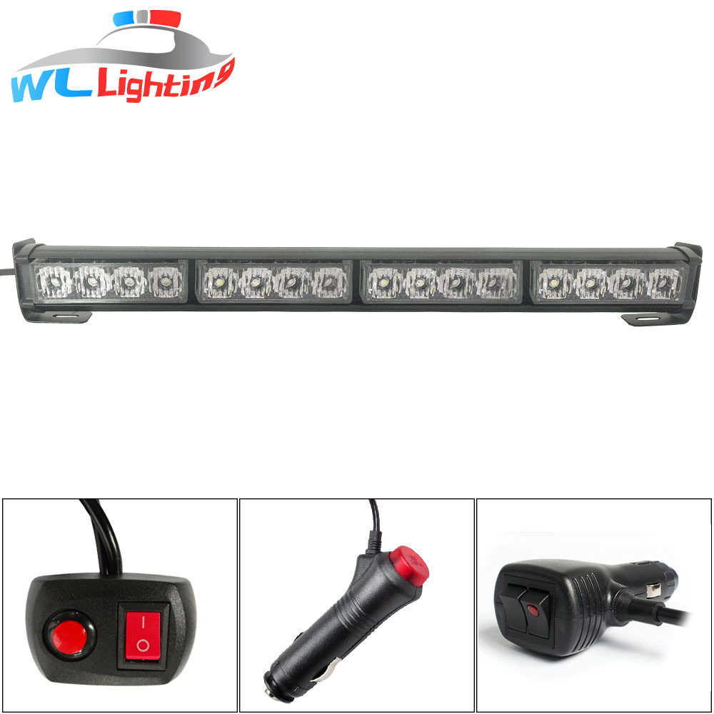 16LED爆闪灯 杠子灯 吸盘长杠灯 爆闪灯4灯/节 频闪棍子灯