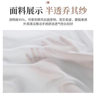 木屏风隔断客厅玄关家用进门入户遮挡简约现代轻奢办公室山水屏风