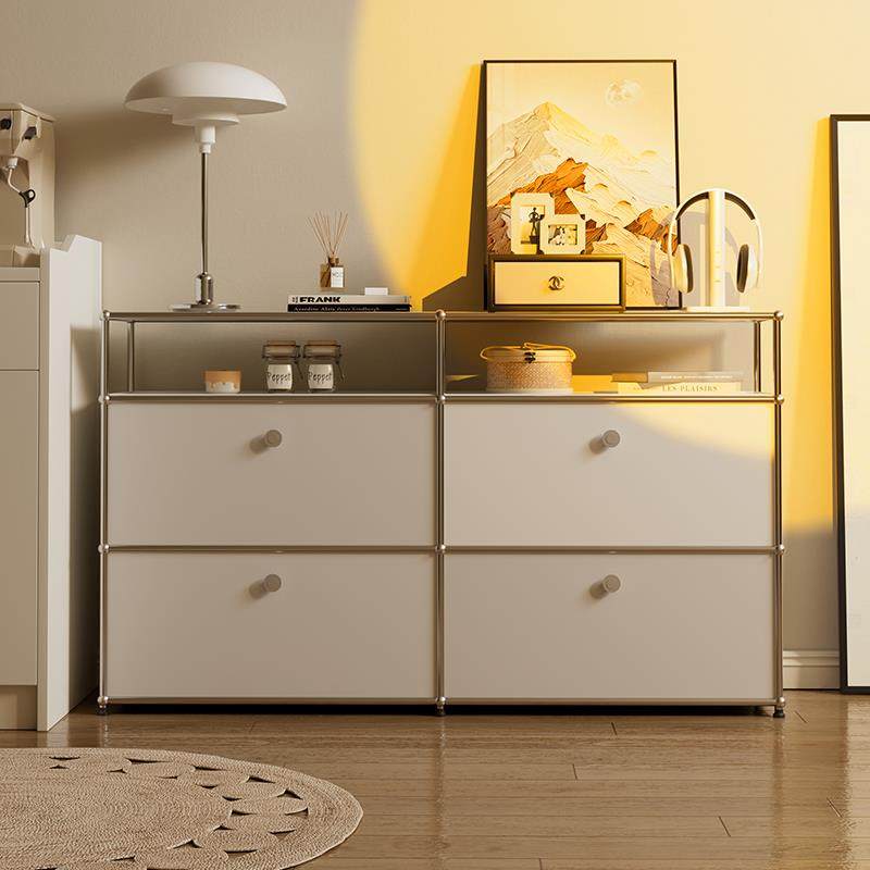 中古USM不锈钢餐边柜模块组合柜客厅电视柜收纳储物柜子置物斗柜