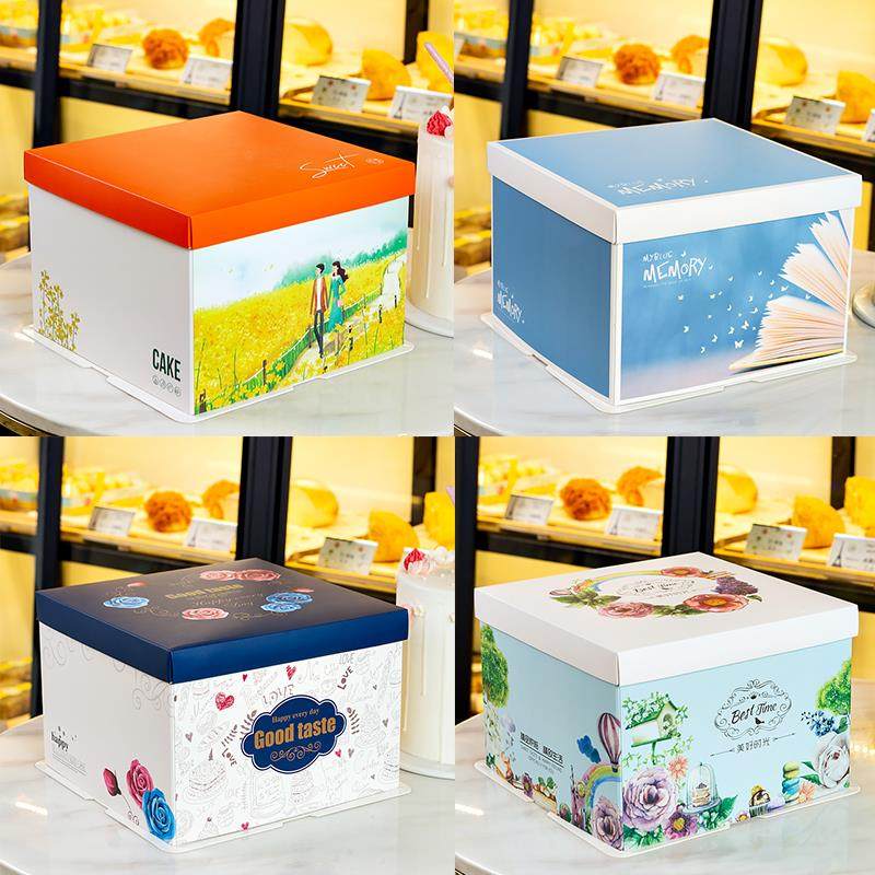 生日蛋糕盒子包装盒6寸8寸10寸12寸厂家直销高档纸盒50套定制LOGO,厨房/烹饪用具,点心包装盒/包装袋,淘宝优惠券,粉丝福利购,淘宝优惠卷
