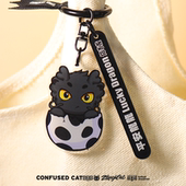 招吉龙招吉龙原创个性 黑龙白龙小青龙龙蛋幼崽可爱亚克力钥匙扣