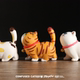 招吉猫玩具可爱摆件书桌装 饰手办玩偶橘猫花猫狸花家居原创萌礼物