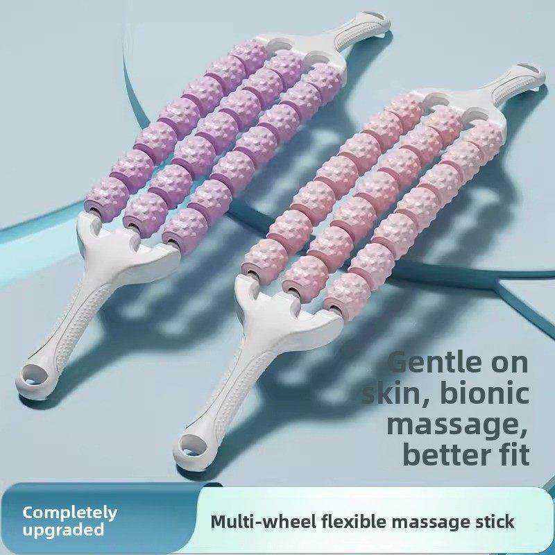 儿童狼牙棒按摩滚轴可弯曲感统训练瑜伽小腿背部部肌肉放松滚轮,运动/瑜伽/健身/球迷用品,瑜伽舒展器/健康架,淘宝优惠券,粉丝福利购,淘宝优惠卷