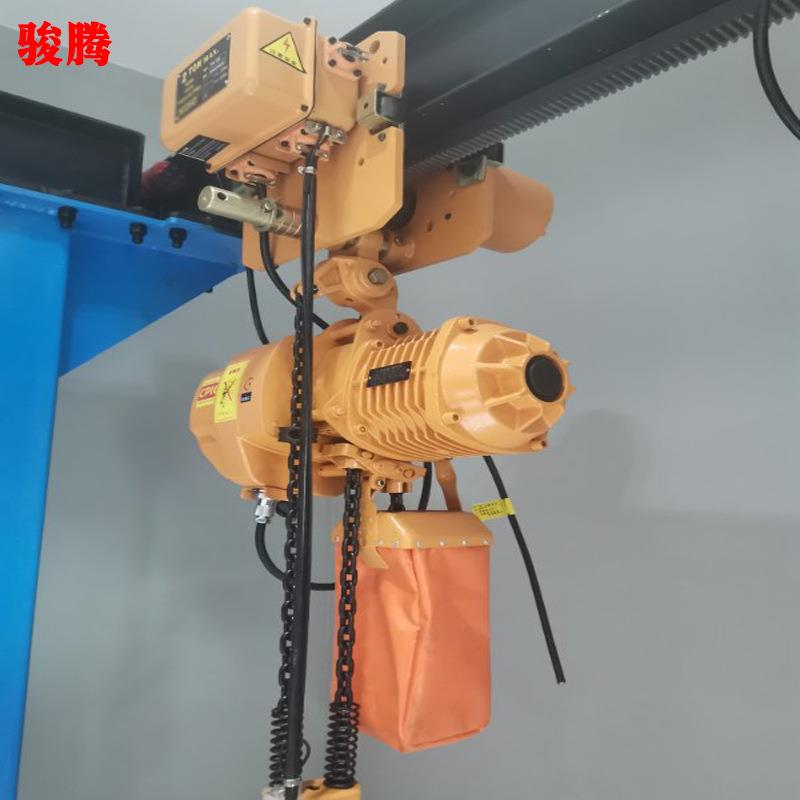 HHBB2吨米带跑车海上船舶运行稳行式齿条环链电动葫芦5吨10吨