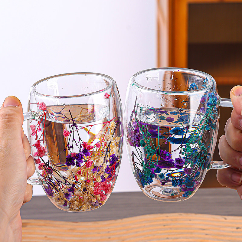 水杯玻璃杯马克杯家用高硼硅女高颜值带把手牛奶咖啡果汁饮料杯子,餐饮具,玻璃杯,淘宝优惠券,粉丝福利购,淘宝优惠卷