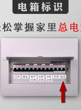 家用开关标识贴纸现代简约