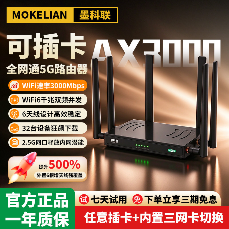 墨科联工业级5G可插卡路由器